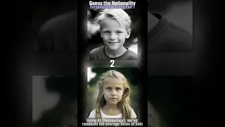 Guess Nationality - Average Face Trivia (European Kids)