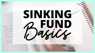 Sinking Fund Basics: How to Set Up Sinking Funds | 2020 Budget With Me