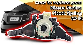 How to replace a Nissan Sentra clock spring