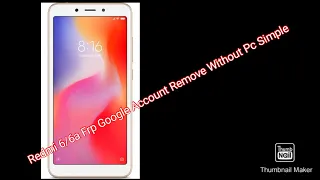 Redmi 6a/6 Hard Reset And Frp Bypass Google Account MIUI 10 Without Pc Simple