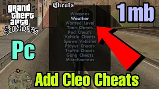 How to Add Cheat Menu in GTA San Andreas PC | gta sa cheat menu pc