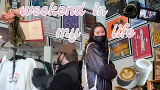 vlog: buying emma chamberlain's camcorder, date night, toronto cafes, bf surprises me, & brunch :)