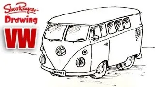How to draw a VW Camper Van