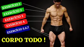 Treino em Casa para INICIANTES Ganhar MASSA MUSCULAR No Corpo Todo Rápido (SEM EQUIPAMENTOS)