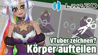 Körper einteilen【Wie zeichne ich ein VTuber Model?】