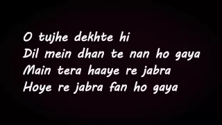 Jabra Fan Lyrics | Fan Movie Song | Shah Rukh Khan