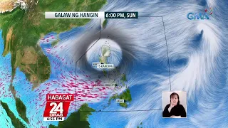 PAGASA: Bagyong Karding, bahagyang lumakas habang patuloy na tinutumbok ang bahagi... | 24 Oras