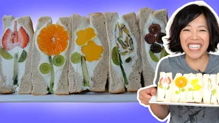 FRUIT SANDO -- Japanese Fruit Sandwich Recipe Test