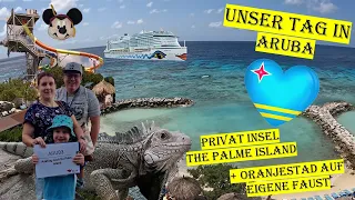 UNSER TAG in ARUBA - The Palm Island + Oranjestad (4K)| AIDA Perla 02-2023| VLOG #029-3-1