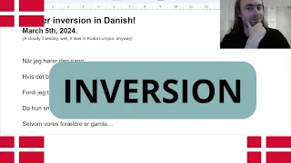 Danish Grammar: Let's fix your inversion mistakes!