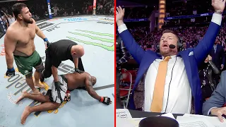 UFC 271 Commentator Booth Reactions