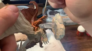 How to paint a gold dragon.....ish