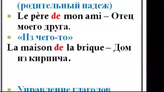 Уроки французского #10  Слитные артикли  Предлоги à и de