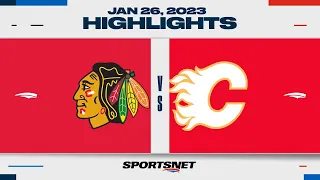 NHL Highlights | Blackhawks vs. Flames - January 26, 2023