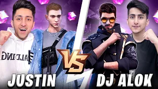 DJ ALOK VS JUSTIN BIEBER 1 VS 1 GAMEPLAY FREE FIRE - GARENA FREE FIRE