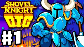 Shovel Knight Dig - Gameplay Walkthrough Part 1 - Mushroom Mines! Spore Knight Boss Fight!