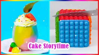 😏 STOLE MY SISTERS BOYFRIEND 🌈 Most Delicious Rainbow Cake Decorating Storytime