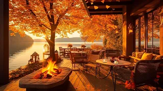 Smooth Piano Jazz Instrumental & Cozy Fall Coffee Shop Ambience to Study, Work 🍂 Background Music