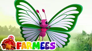 Schmetterling Finger Familie | Kinderlieder | Musik für kinder | Farmees Deutschland | Kinderreime