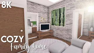 8k No-Gamepass Cozy Family Home | Bloxburg ROBLOX speedbuild