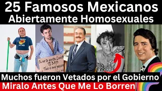 Famosos Mexicanos Abiertamente Homosexuales Desde la Época de Oro a la Actual. A lo mejor no Sabías