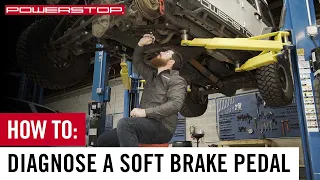 How To Diagnose a Spongy or Soft Brake Pedal | PowerStop