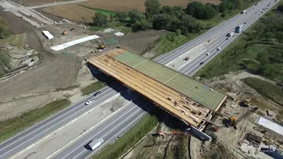 100th Street Bridge and Interchange Timelapse Construction