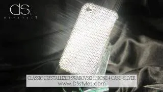 Classic Crystallized Swarovski iPhone 4 Case - Silver  from dsstyles.com