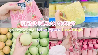 BELANJA BULANAN AGUSTUS 2021 | grocery shopping | kalap jajanan banyak | over budget