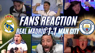 REAL MADRID 1-1 MAN CITY FANS REACTION | CHAMPIONS LEAGUE SEMI FINAL