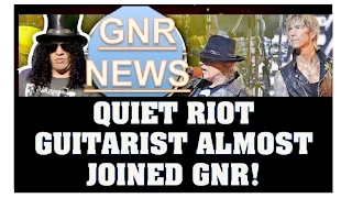 Guns N' Roses News : Quiet Riot Guitarist Almost Joined GNR, Ex-GNR Member to Be on Comedy Jam!