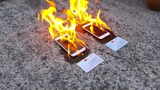 Apple iPhone 6 vs Samsung Galaxy S5 ON FIRE