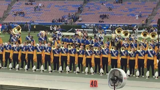 UCLA Marching Band sending off Stanford Band with Word UP! by Cameo