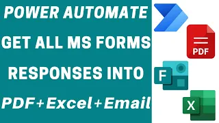 Power Automate - Get All MS Forms Responses to Excel, Apply Filter, Save in HTML Table, Email ,PDF