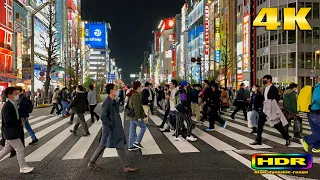 【4K HDR】Tokyo Ueno to Akihabara in the Evening - Japan Walking Tour 東京散歩