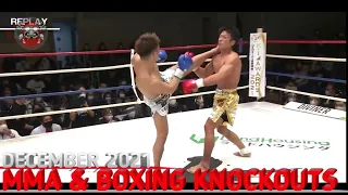 MMA & Boxing Knockouts | December 2021 Week 4