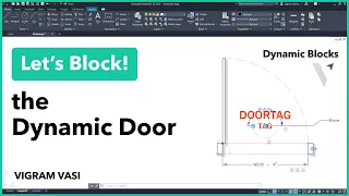 Door Dynamic Block in AutoCAD | Dynamic Blocks | Vigram Vasi