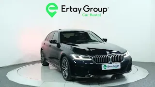 ERTAY GROUP'TAN KİRALIK CARBON SİYAH 2021 MODEL M PAKET BMW 520İ