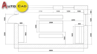 Room plan in AutoCAD