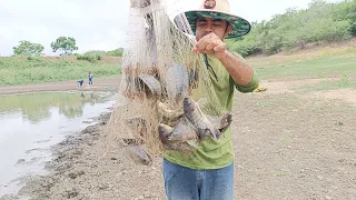 A MAIOR PESCARIA DA VIDA DELE COM APENAS 2 LANCES ELE ENCHEU O BALDE