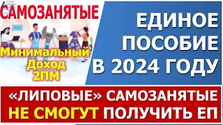 ⚡️"Липовые" самозанятые в 2024 году НЕ смогут получить Единое пособие.⚡️