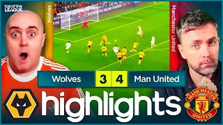 RIVAL FANS REACT TO WOLVES 3-4 MAN UNITED HIGHLIGHTS