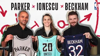 🔥 Quickfire Questions | David Beckham, Tony Parker and Sabrina Ionescu’s legendary linkup! 👀