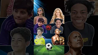 Delfina Suarez & Thiago Messi & Ronaldo Jr VS Shakira & İshowspeed & The Rock 😍💪🔥