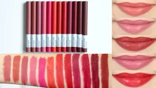 Maybelline SuperStay Ink Crayon Lipstick || Lip Swatches + Review