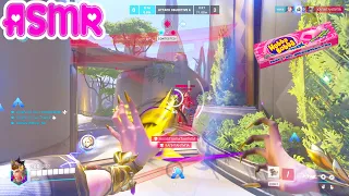 ASMR Gaming 🍀 Overwatch 2 Moira Comp Gameplay Relaxing Controller Sounds Gum Chewing 💤