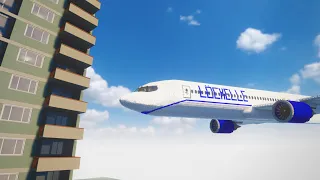 Realistic Plane Crashes vs Buildings #8 | Teardown