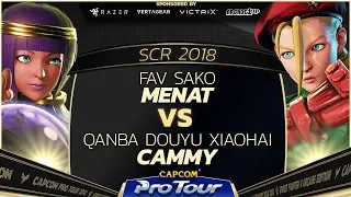 FAV Sako (Menat) vs Qanba Douyu XiaoHai (Cammy) - SCR 2018 Grand Finals - CPT 2018