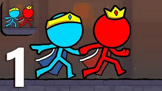 Red and Blue Stickman : Season 2 - Walkthrough Gameplay Part 1 (iOS/Android)