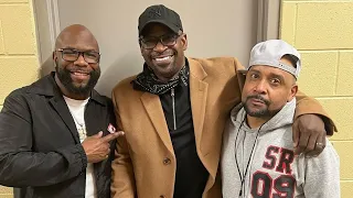 Mike formerly of Boyz II Men joins Wanya backstage at with New Edition on the Culture Tour